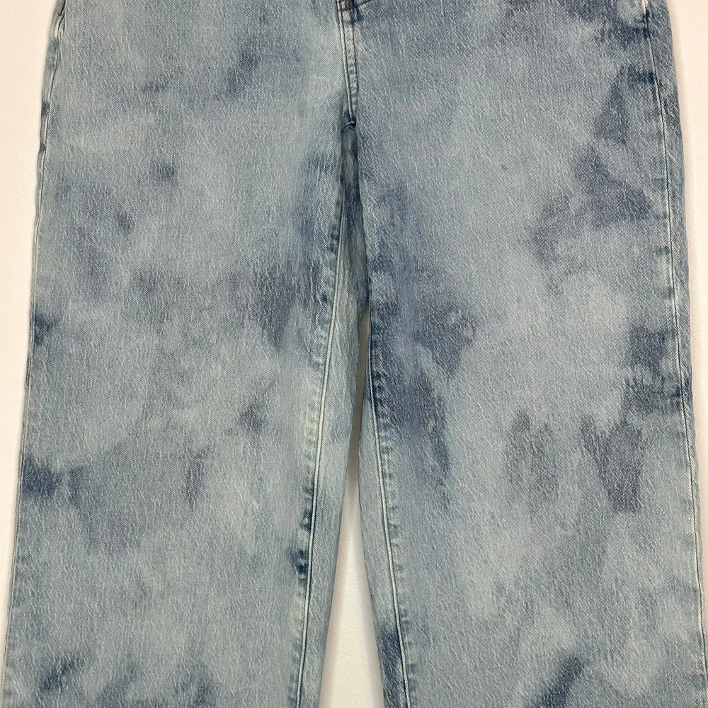 Madewell Perfect Vintage Wide-Leg Jean Womens 27P Blue Acid Wash High Rise Denim